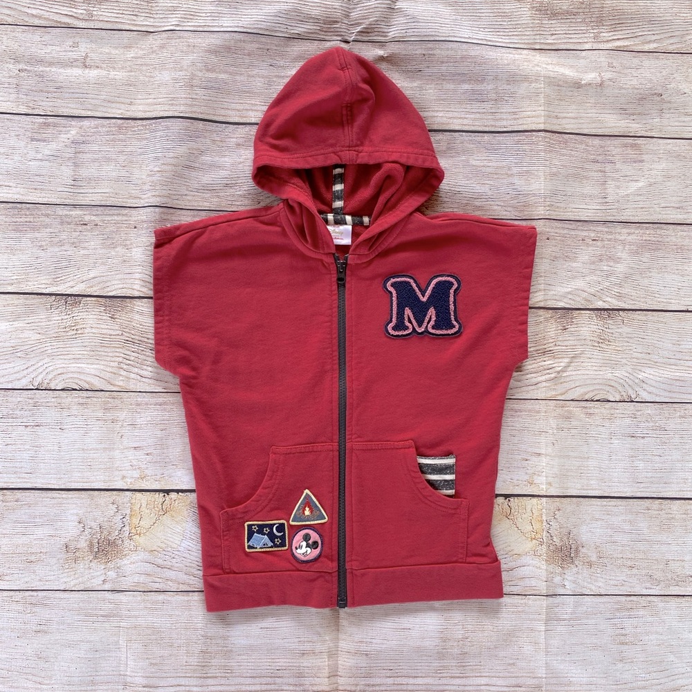 Hanna Andersson Mickey Hoodie Vest 130cm size 6/7